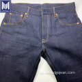 12 ~ 17oz logo personalizado hombres jeans de mezclilla selvedge